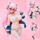 Оригинальная аниме фигурка «Super Sonico White cat ver. Complete Figure»