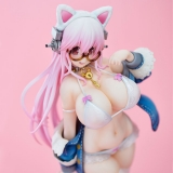 Оригинальная аниме фигурка &laquo;Super Sonico White cat ver. Complete Figure&raquo;