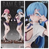 Оригінальна аніме фігурка &laquo;Thistles and thorns Studio - Re:ZERO - Starting Life Gyaru JK Rem & Ram&raquo;
