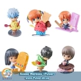 Оригинальные аниме фигурки Petit Chara Land - Gintama Gin-san no Ice Cream-yasan Fruit Paradise