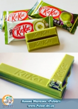 Шоколадный батончик "Kitkat" со вкусом Зеленого чая "Green tea" (Япония) - УПАКОВКА
