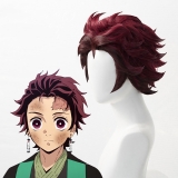 Парик Demon Slayer: Kimetsu no Yaiba Tanjiro Kamado 