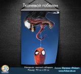 Тканевой гобелен Spiderman vs Carnage