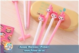 Гелевая ручка в аниме стиле Pink rabbit