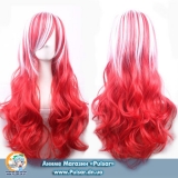 Парик LOLITA RED-WHITE MIX 72  cm