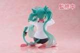 Оригинальная аниме фигурка &laquo;Hatsune Miku Desktop Cute Figure Nekomimi Cat Ear T-shirt Ver.&raquo;