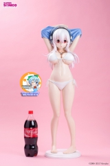 Оригинальная аниме фигурка Super Sonico / Black Bikini 1/2 Super Big Polyresin Figure (90 см!!)