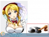3D коврик для мышки из аниме Love Live!   модель Yellow Pretty