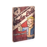Деревянный постер «Fallout #5 Nuka-Cola Vault-Boy approved»
