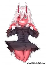 Пластиковый  cтикер "Darling in the FranXX" tape 1