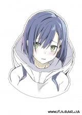 Пластиковый  cтикер "Darling in the FranXX" tape 2