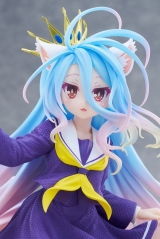 Оригинальная аниме фигурка «No Game No Life Coreful Figure Shiro Cat Ear School Uniform Ver.»