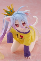 Оригинальная аниме фигурка &laquo;"No Game No Life" Desktop Cute Figure Shiro Nekomimi Cat Ear T-shirt Ver.&raquo;