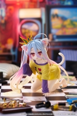 Оригінальна аніме фігурка «"No Game No Life" Desktop Cute Figure Shiro Nekomimi Cat Ear T-shirt Ver.»