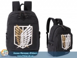 Рюкзак по мотивам Аниме сериала "Вторжение Гигантов" (Shingeki No Kyojin) Black Edition