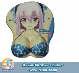 3D коврик для мышки из аниме Super Sonico модель Beach Girl