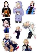 Стикеры Yuri!!! on Ice  Tape 06