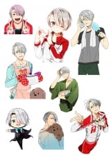 Стикеры Yuri!!! on Ice  Tape 07