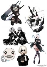 стікери NieR: Automata Tape 01
