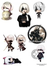 стікери NieR: Automata Tape 02