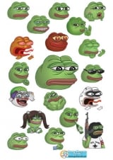 Стикеры Pepe the Frog Tape 01
