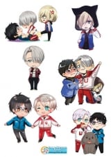 Стикеры Yuri!!! on Ice  Tape 02
