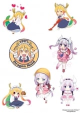 Стикеры The Maid Dragon of Kobayashi Tape 02