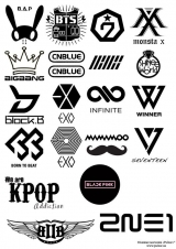 Стикеры K-POP Bands