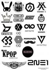 Стікери K-POP Bands