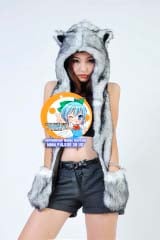 Зверошапка (SpiritHood) модель Black and White Husky