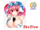 3D килимок для мишки з аніме ігри Touhou Project (Проект Тохо ) модель Yuyuko Saigyouji