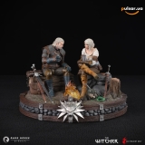Оригинальная sci-fi фигурка &laquo;The Witcher: Geralt and Ciri Fireside Premium Statue&raquo;