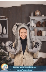 Зверошапка (SpiritHood) модель Huski UA ( Хаскі)