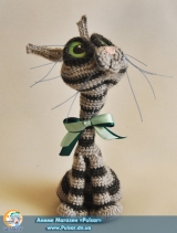 Мягкая игрушка Amigurumi "Котейка" (Ручная Работа)