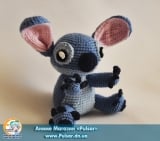 Мягкая игрушка "Amigurumi"  "Stich"