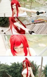 Косплей Парик Erza Scarlet  (Fairy Tail) 100 см