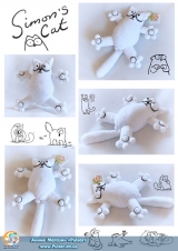 Мягкая игрушка "Amigurumi"  "Simon's Cat " "Кот Саймона"
