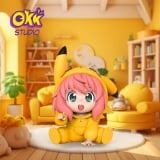 Оригинальная аниме фигурка &laquo;OKK Studio - Spy x Family Anya cos Pikachu&raquo;