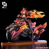 Оригинальная аниме фигурка &laquo;Lou Lan Studio - Genshin Impact Pyro God Motorcycle Mavuika&raquo;