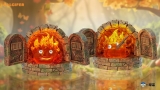 Оригинальная аниме фигурка &laquo;Hit Face Studio - Howl's Moving Castle Hayao Miyazaki Fortune Series #2 Calcifer in the Fireplace&raquo;