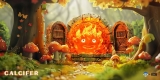 Оригинальная аниме фигурка &laquo;Hit Face Studio - Howl's Moving Castle Hayao Miyazaki Fortune Series #2 Calcifer in the Fireplace&raquo;