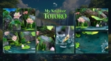 Оригинальная аниме фигурка &laquo;Wu Yu Studio - My Neighbor Totoro Memories Series 01 Totoro by the Lotus Pond&raquo;