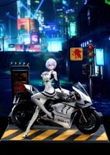 Оригинальная аниме фигурка &laquo;KOL Brother Studio - Neon Genesis Evangelion Motorcycle Ayanami Rei&raquo;