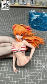 Оригинальная аниме фигурка &laquo;Rose Studio - Neon Genesis Evangelion Eva Summer Resonance Series Asuka Swimsuit&raquo;