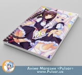 Скетчбук (sketchbook) на пружині 80 аркушів NEKOPARA - tape 1