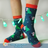 Дизайнерські шкарпетки Monkey on the Christmas tree
