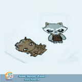 Дизайнерские носки Raccoon and Groot