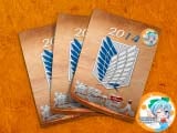 Перекидний календар на пружині ( на 2014 рік) за мотивами Аніме серіалу "Вторгнення Гігантів"