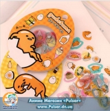 набір наклейок (60 шт) Gudetama Lazy Egg 4 tapes