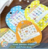 набір наклейок (60 шт) Gudetama Lazy Egg 4 tapes